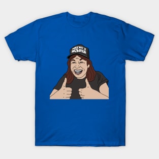 Wayne's World Excellent Thumbs Up 90s Funny Movie T-Shirt